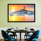 Rovinj Harbor at Sunset Wall Art
