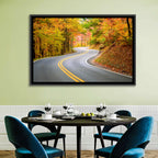Winding Autumn Road Wall Art