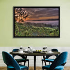 Misty Swedish Pine Valley Wall Art