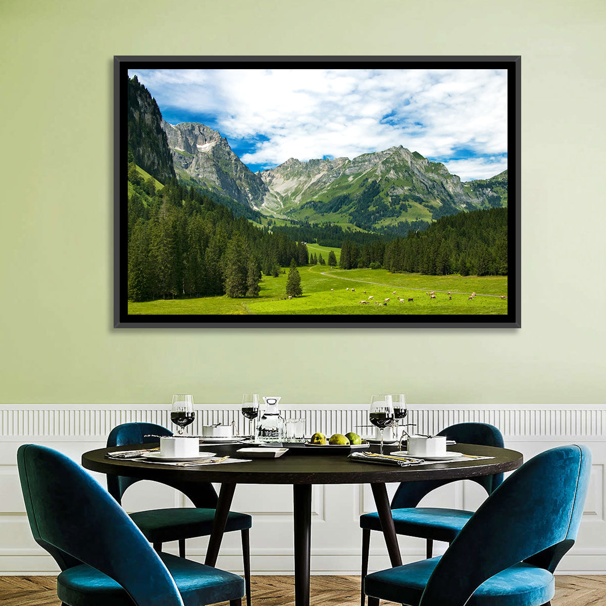 Arnibach Valley Summer Meadow Wall Art