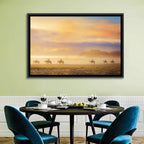 Misty Beach Horseback Riders Wall Art