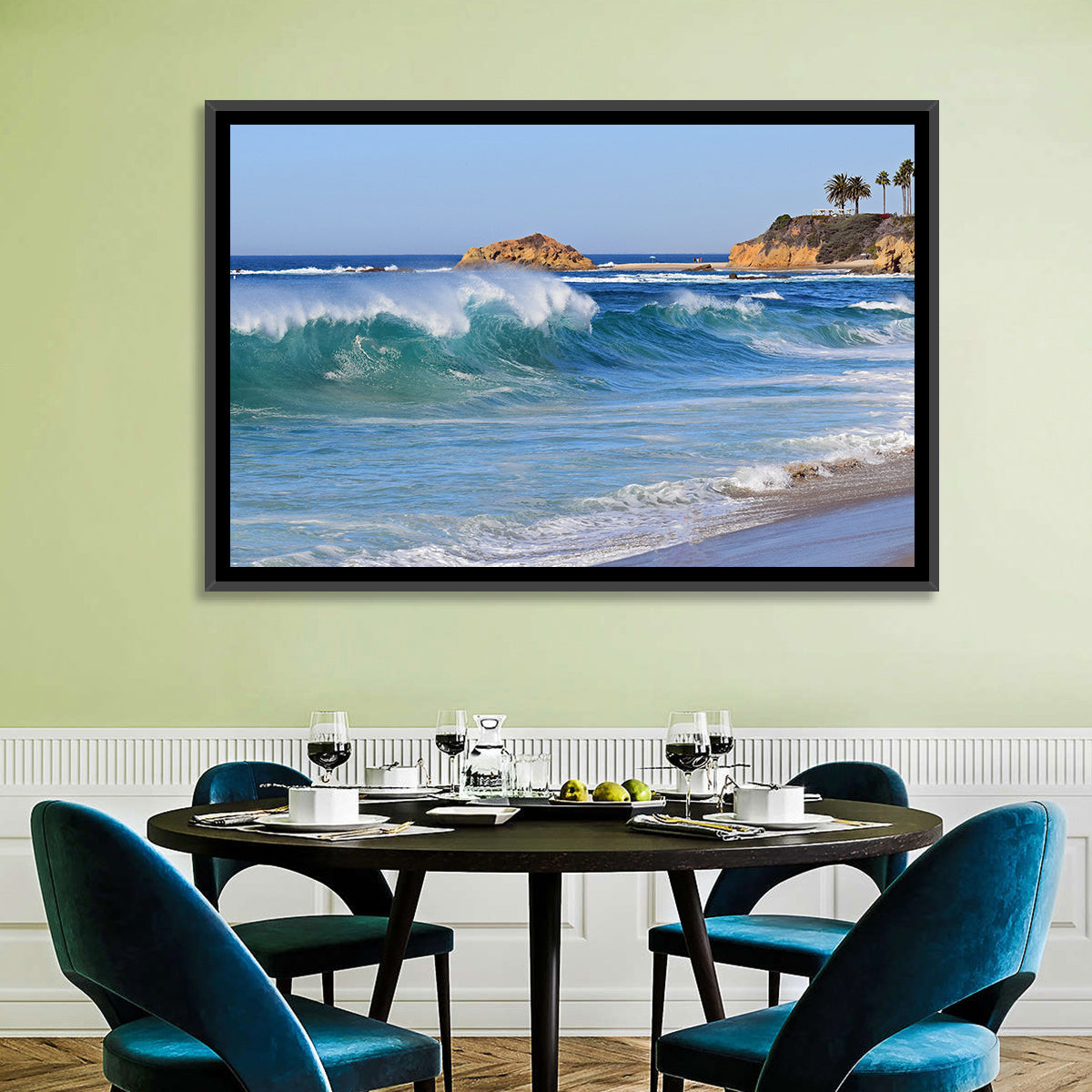 South Laguna Beach Wall Art in a room, landscape