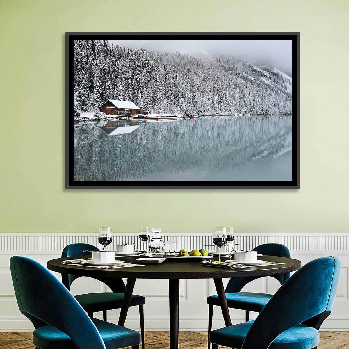 Lake Louise Winter Reflection Wall Art