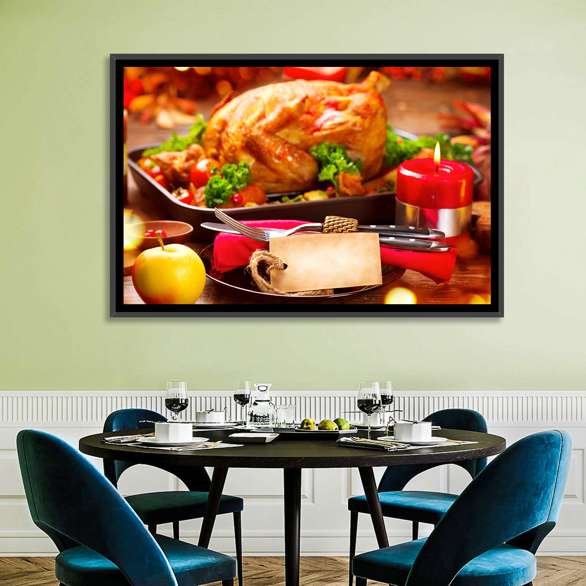 Roasted Turkey Holiday Still Life Wall Art