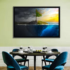 Split Island Tree of Duality Wall Art