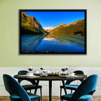 Lake Louise Canoe Reflection Wall Art