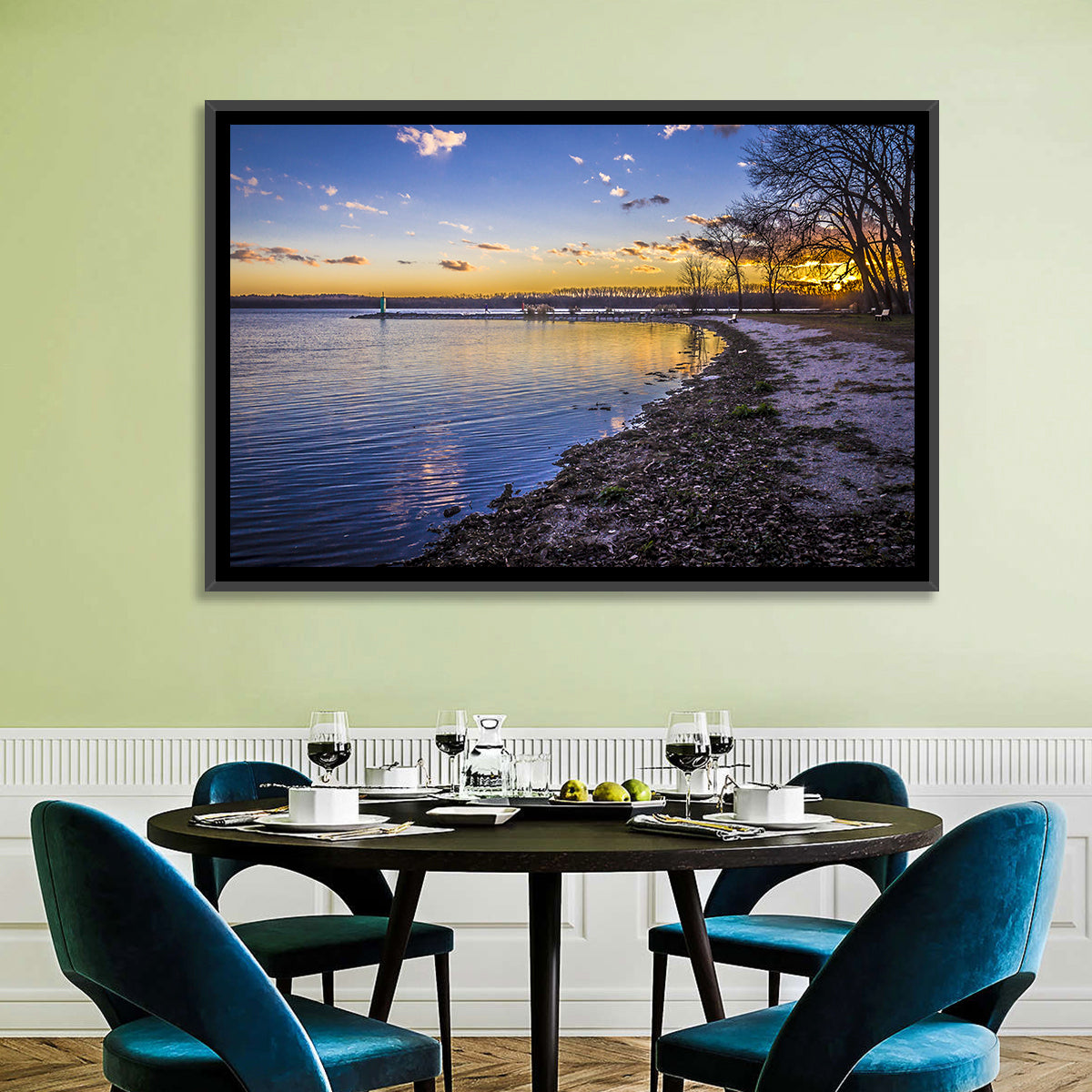 Onondaga Lake Sunset Wall Art