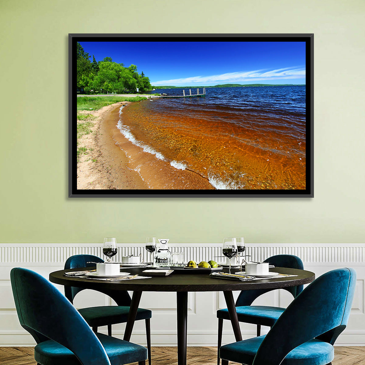 Lake Gogebic Sunny Shoreline Wall Art