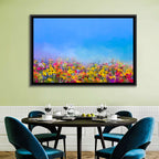 Cornflower and Daisy Meadow Wall Art