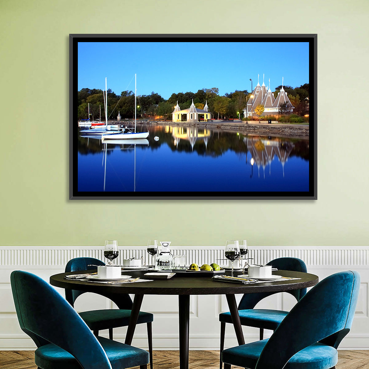 Lake Harriet, Minneapolis Wall Art in a room, landscape