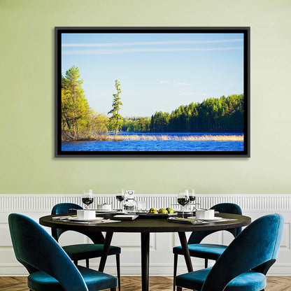 Summer Forest Lake Wall Art