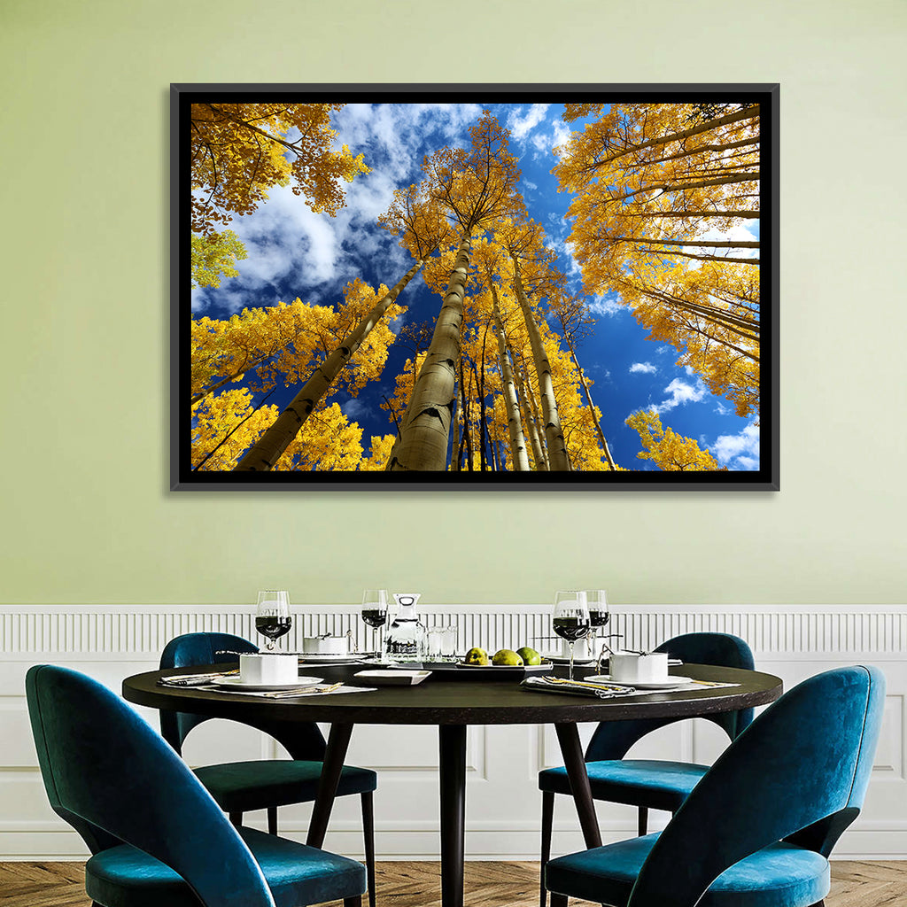 Golden Aspen Canopy View Wall Art