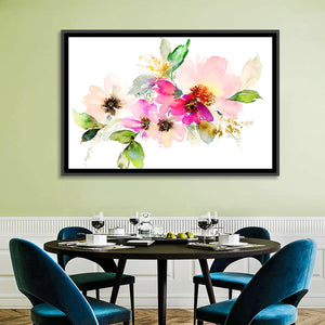 Floral Petals Watercolor Wall Art