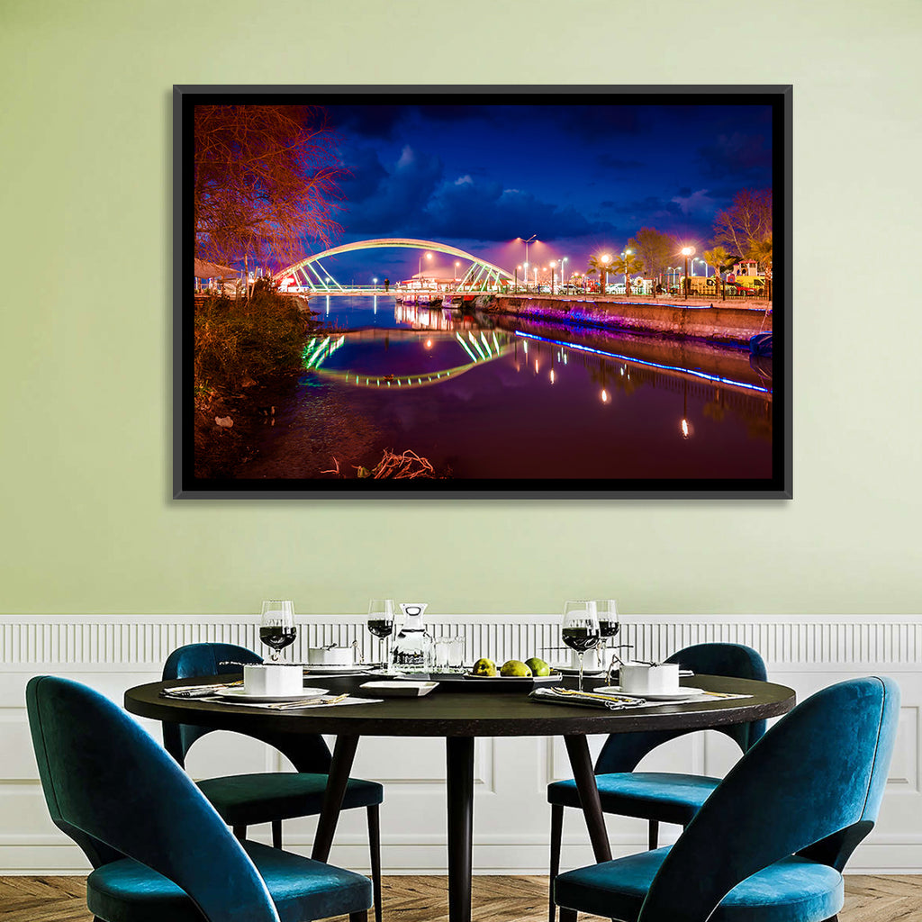 Lovers Bridge Nightscape Wall Art