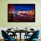 Lovers Bridge Nightscape Wall Art