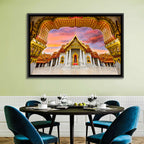 Marble Temple at Sunset Wall Art