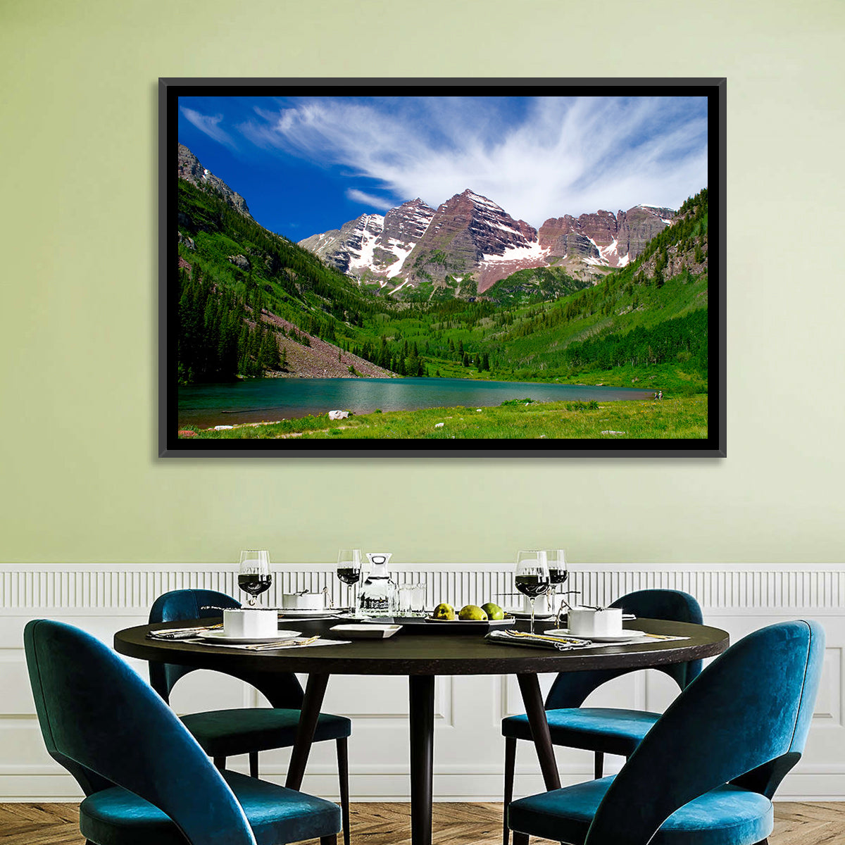 Maroon Bells Reflections at Maroon Lake Wall Art