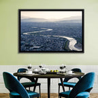 Gifu Aerial River View Wall Art