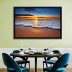 Sun Flare Beach Sunrise Wall Art
