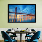 Benjamin Franklin Bridge Twilight Wall Art