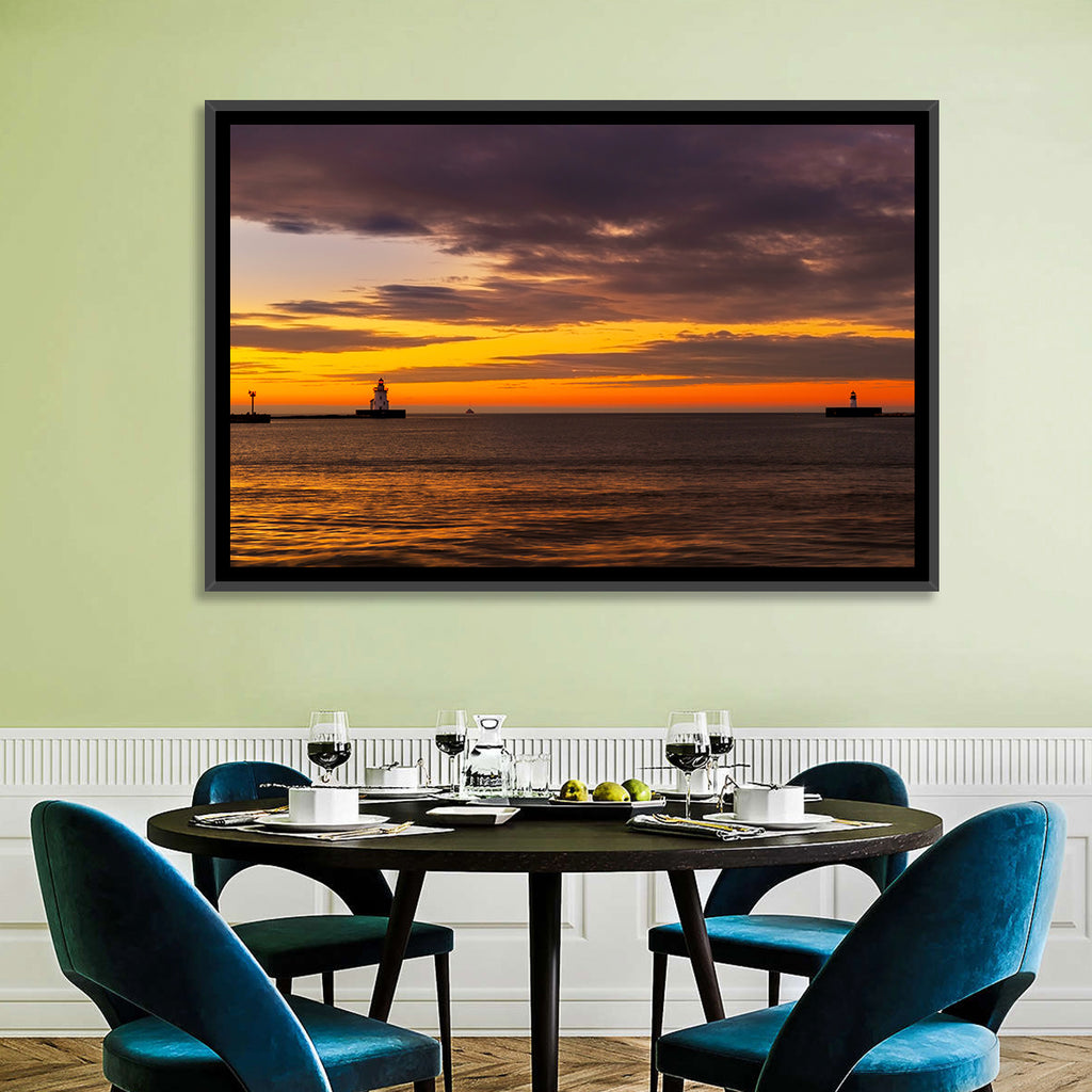 Lake Erie Twin Beacons Wall Art