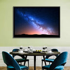 Milky Way Over Silhouetted Hills Wall Art