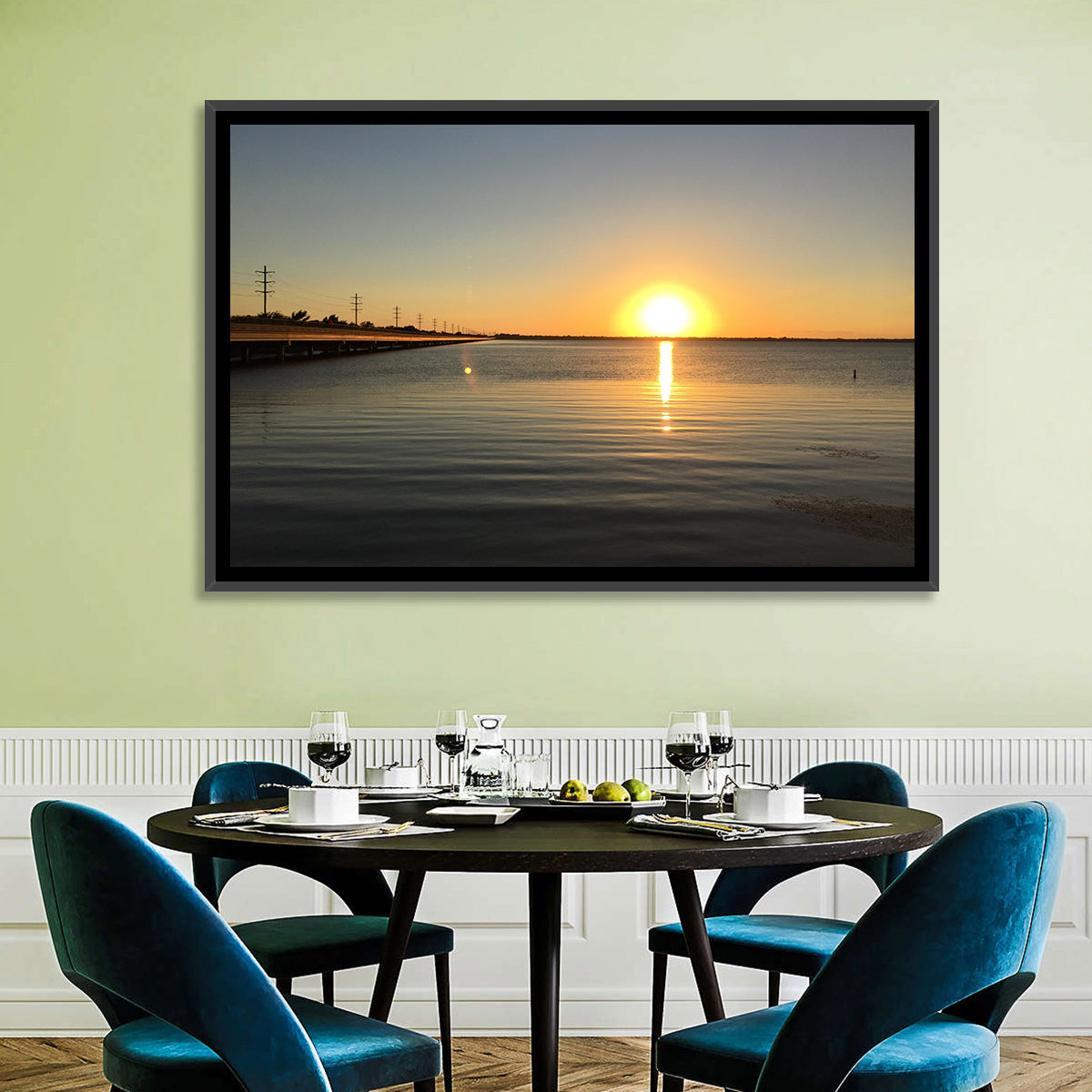 Lake Ray Hubbard Sunset Reflection Wall Art