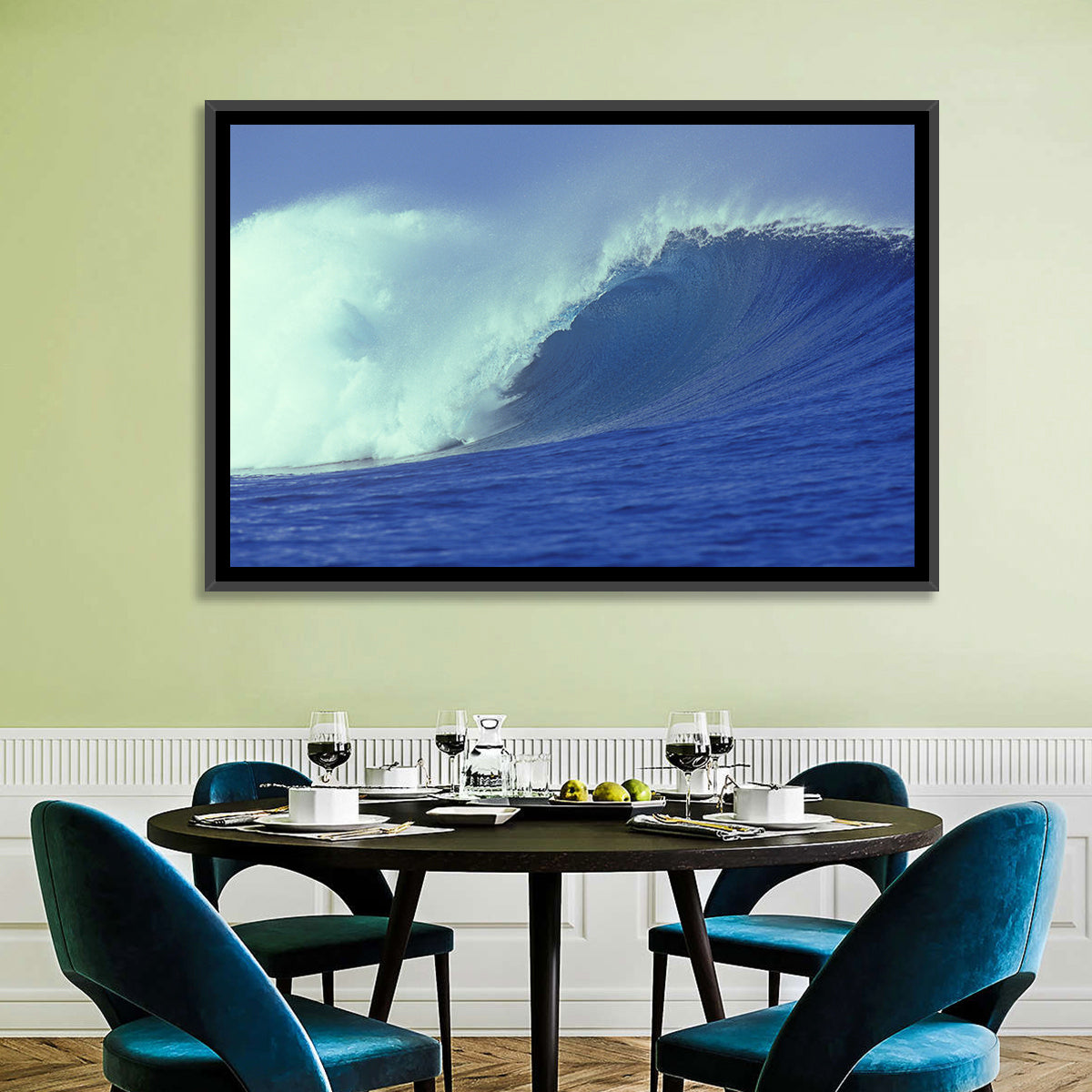 Blue Ocean Wave Wall Art