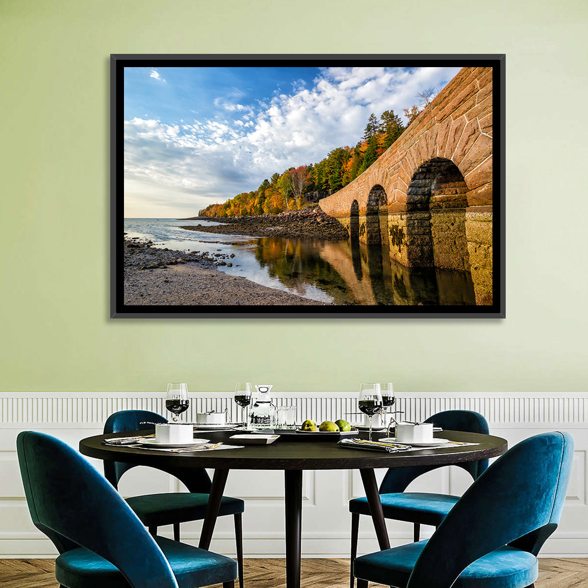 Ells Pier Stone Bridge Wall Art