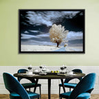 Infrared Winter Willow Tree Wall Art
