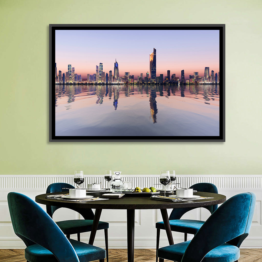 Al Hamra Tower Twilight Skyline Wall Art