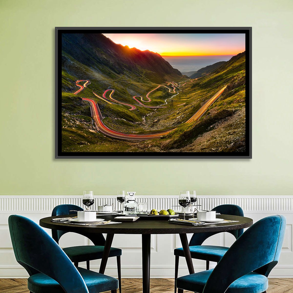 Transfagarasan Pass Wall Art in a room, landscape