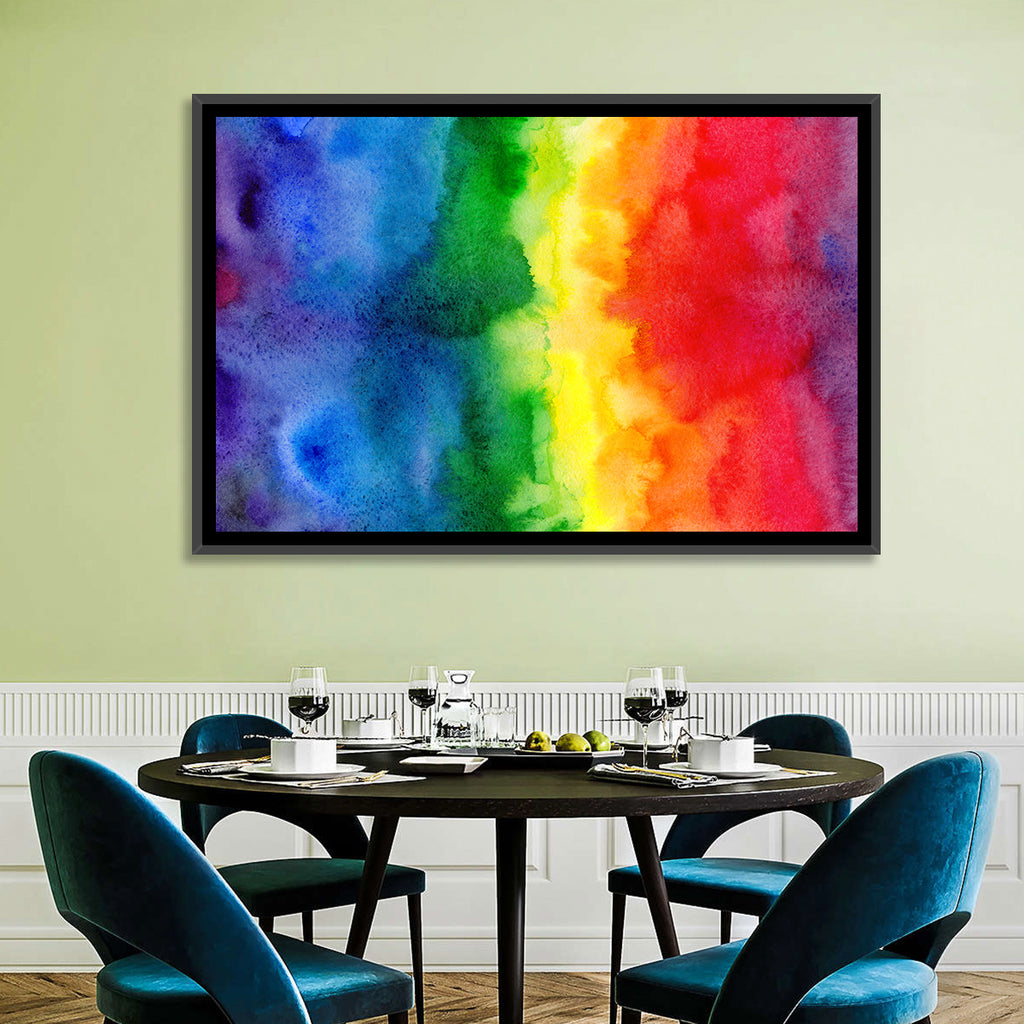 Watercolor Rainbow Gradient Wall Art