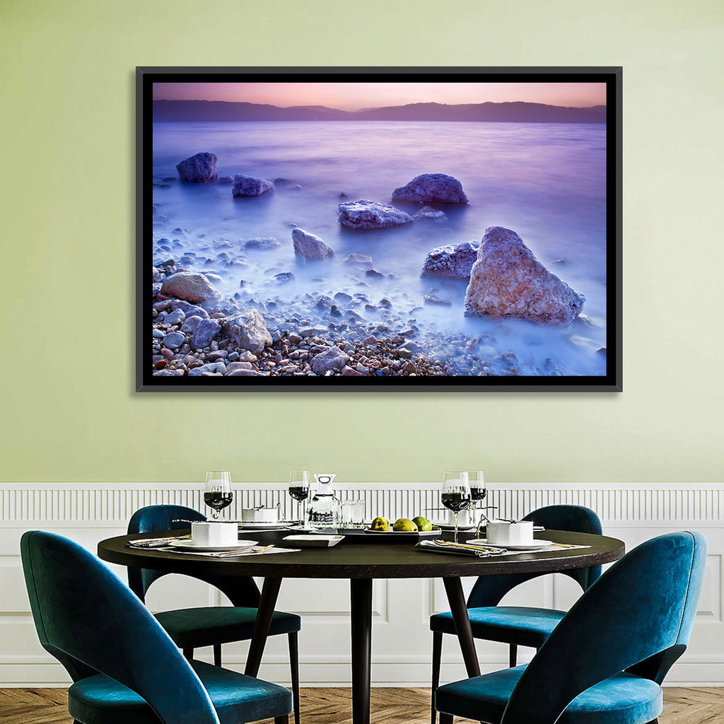Dead Sea Salt Rocks at Dawn Wall Art