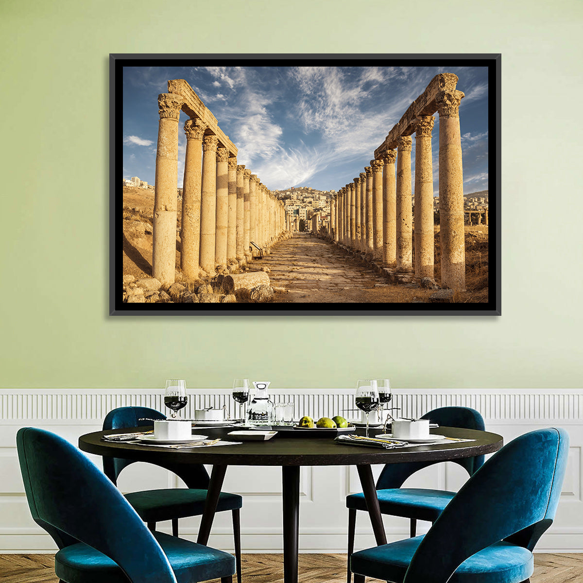 Cardo Maximus, Jerash Wall Art in a room, landscape