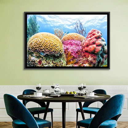 Vibrant Coral Reef Wall Art