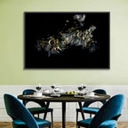 Microscopic Vitamin C Crystals Wall Art