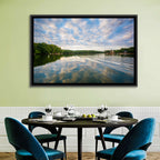 Cloudy Lake Norman Landscape Wall Art
