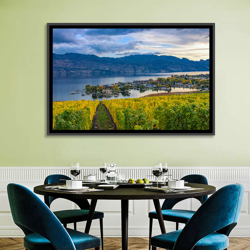 Okanagan Lake Vineyard, Kelowna Wall Art