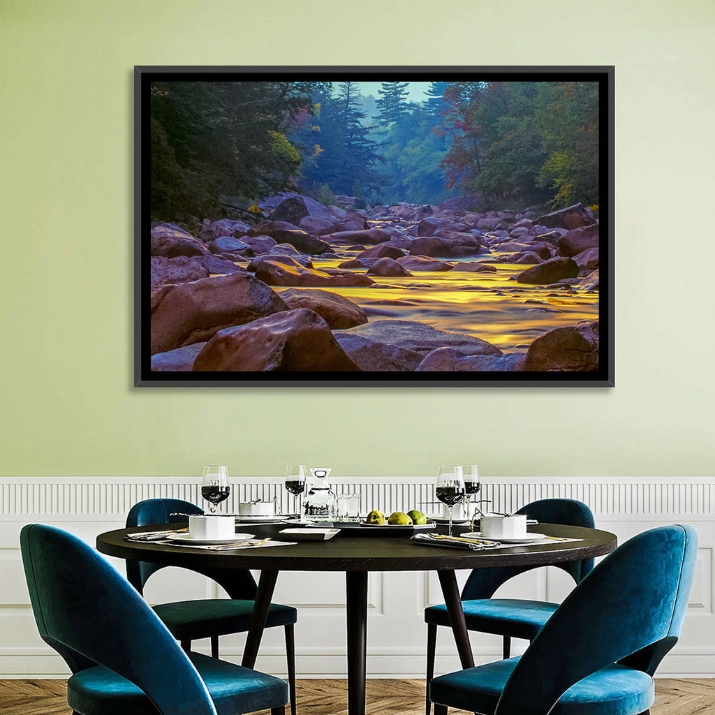 Swift River at Golden Hour, New Hampshire Wall Art