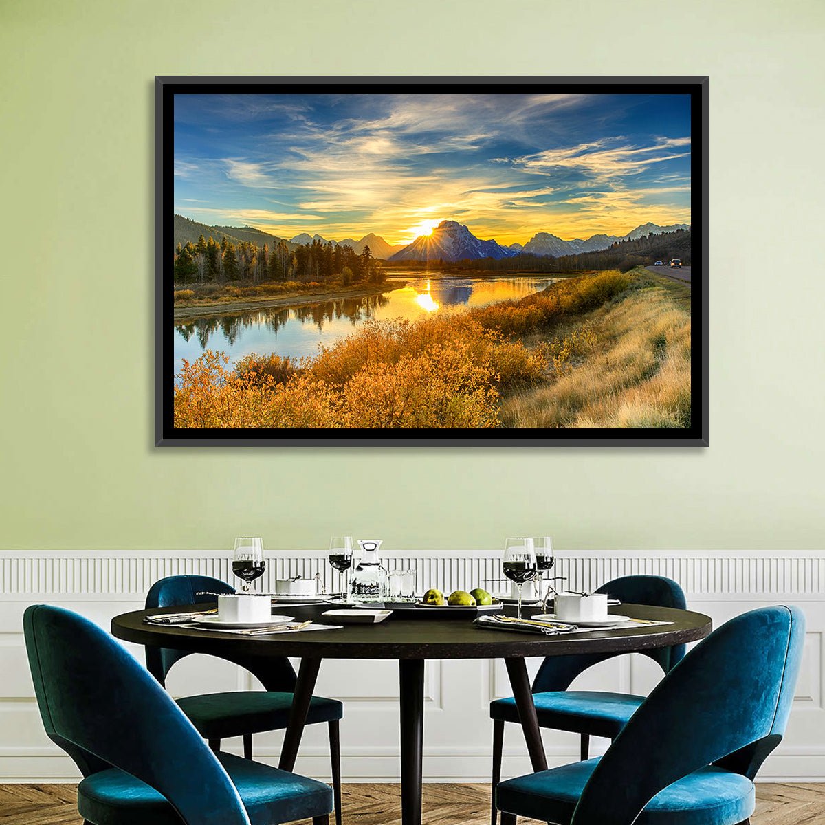 Oxbow Bend Sunrise Wall Art