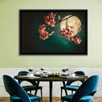 Moonlit Sakura Blossoms Wall Art