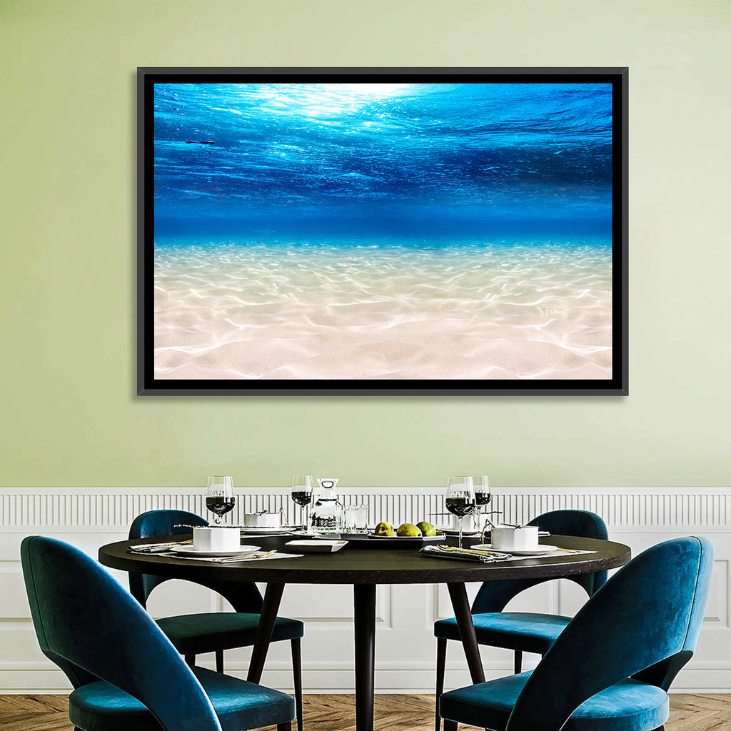 Sunlit Sandy Seabed Wall Art