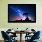 Milky Way Over Mountain Ridge Wall Art