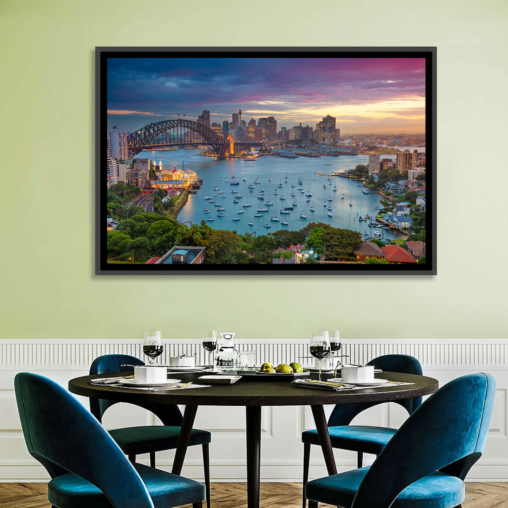 Sydney Harbour Sunset Wall Art