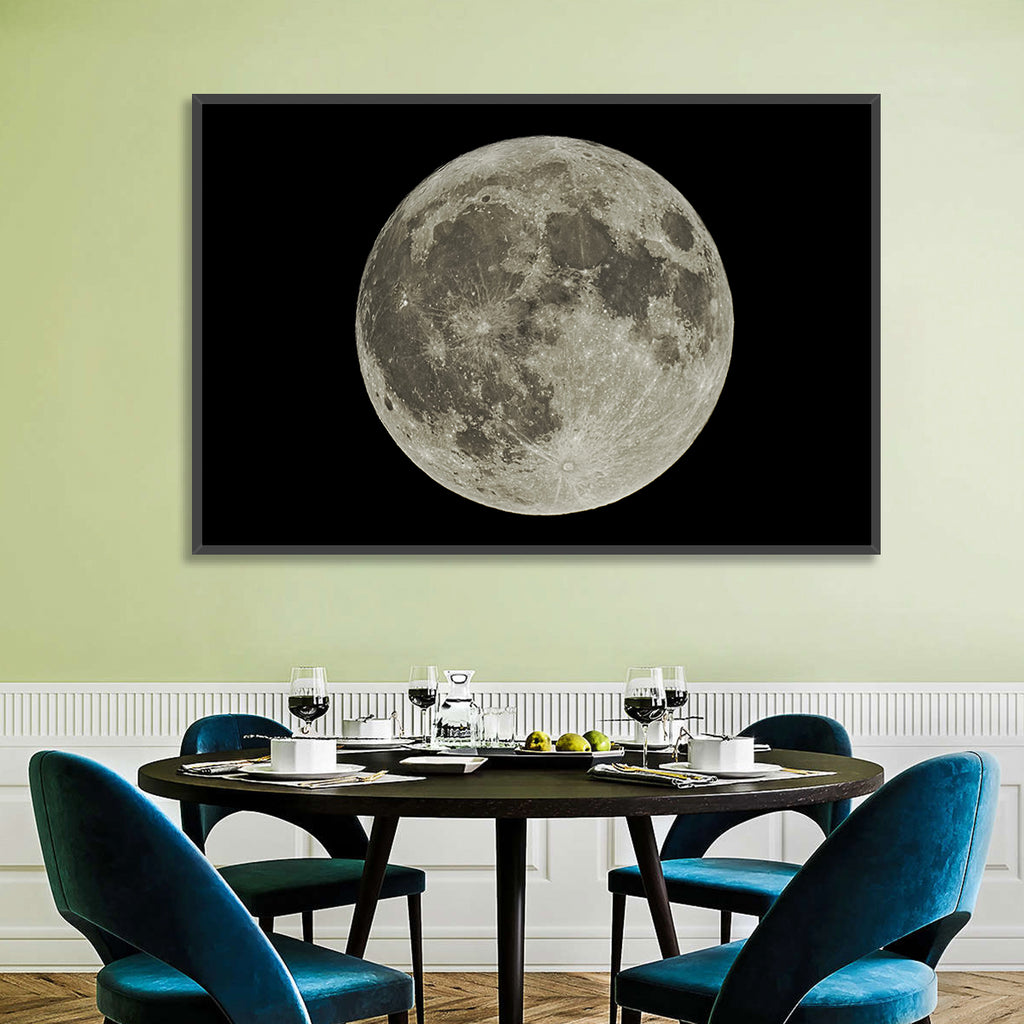 Full Moon with Tycho Rays Wall Art