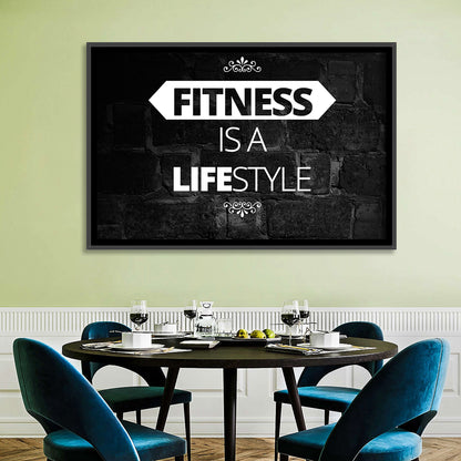 Fitness is a Lifestyle Wall Art