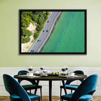 Auckland Coastal Highway Aerial View Wall Art