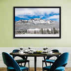 Colorado Snowy Mountain Cabin Wall Art