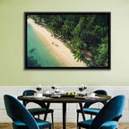 Dominica Beach Aerial, Late Afternoon Wall Art